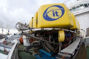 The ROV onboard of the cable layer IT Intrepid